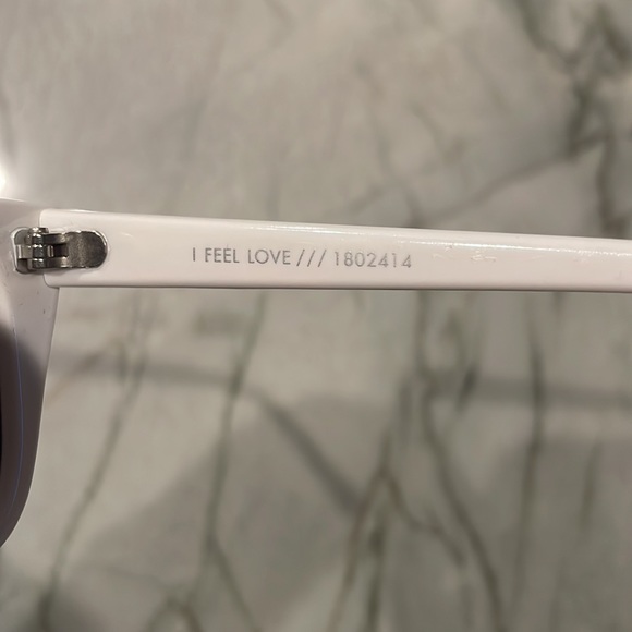 Le specs I feel love white cat eye - Picture 3 of 6